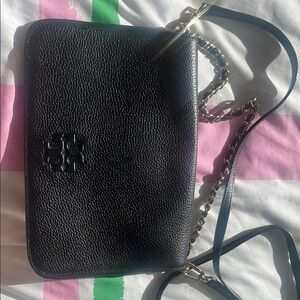 Tory Burch Black Leather Crossbody Bag
